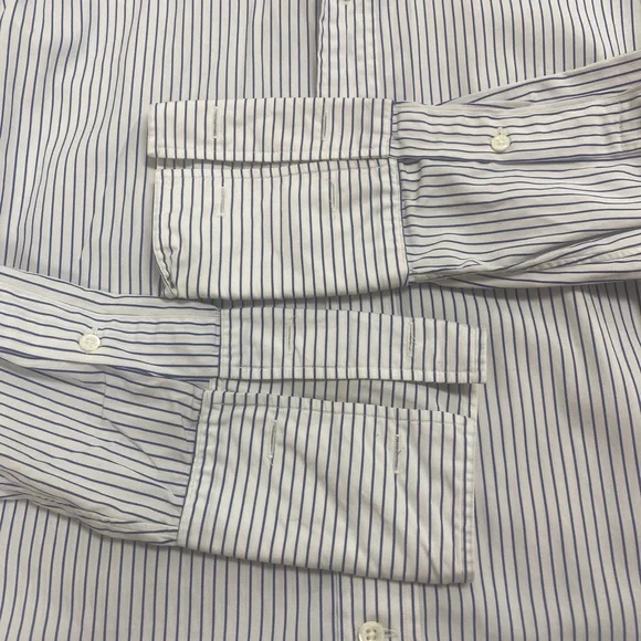 POLO Ralph Lauren dress shirt Size 15 1/2-34 regent classic fit Blue Stripe - Picture 9 of 9